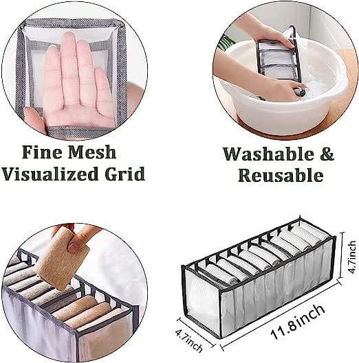 مجموعة منظمات الملابس قابلة للطي 3 قطع